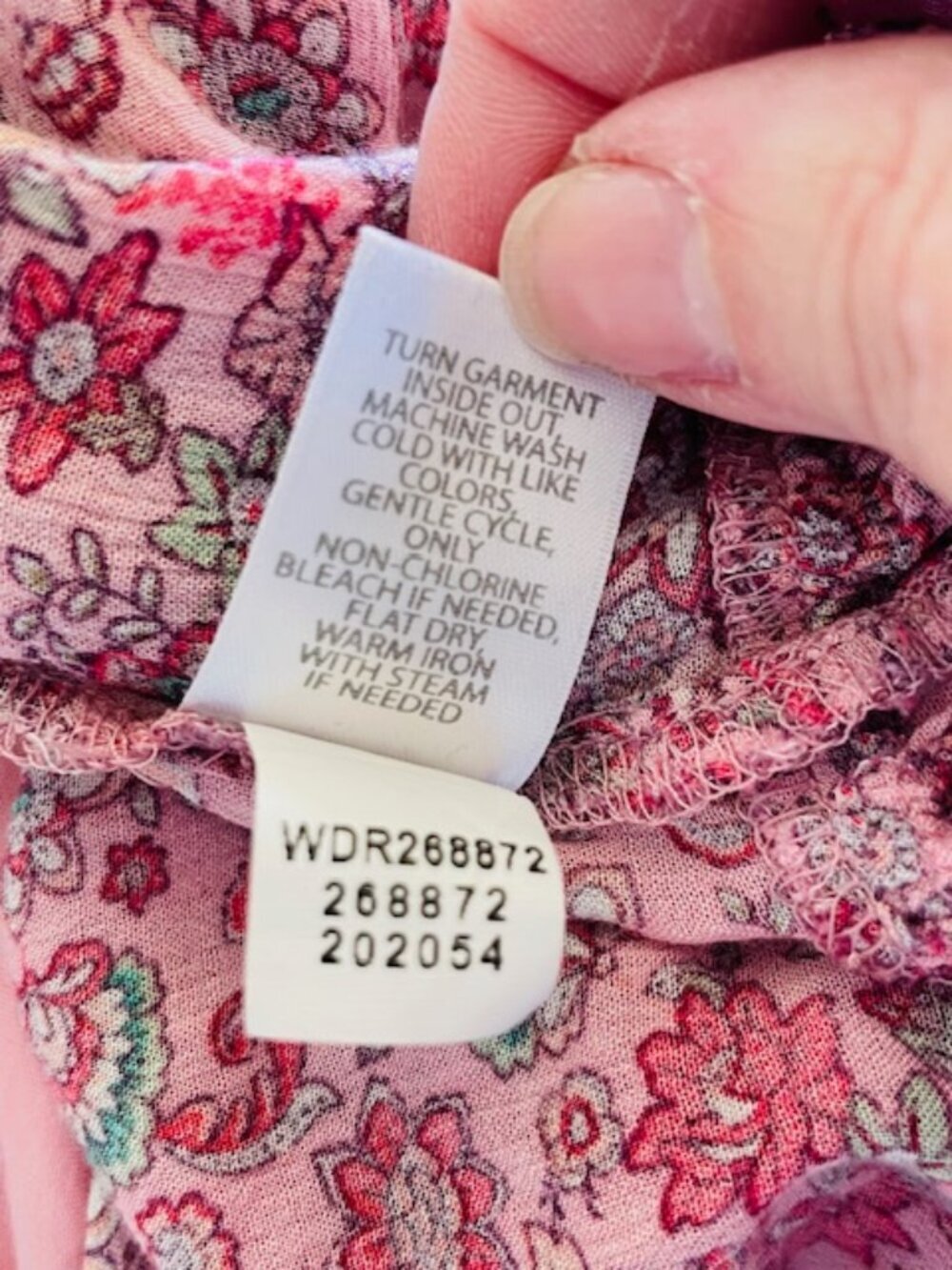 J. JIll Relaxed Fit Flounce Hem Sleeveless Pink Floral Maxi Dress Large Petite - Picture 7 of 9